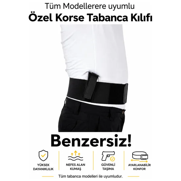 Korse Tabanca Kılıfı · Petek Desen